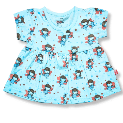 Girls Frontopen frock - Fairy, Blue