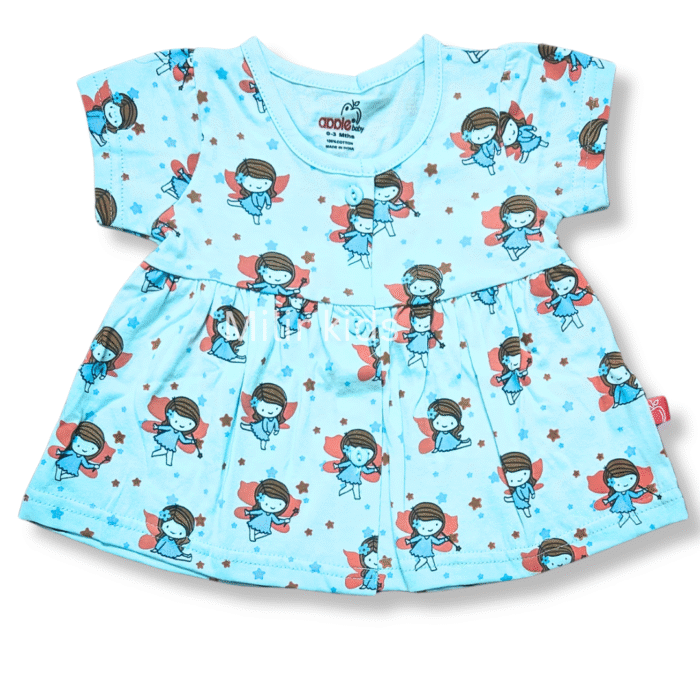 Girls Frontopen frock - Fairy, Blue