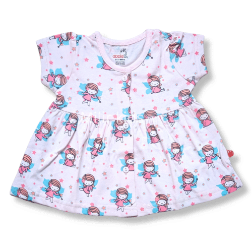 Girls Frontopen frock - Fairy, Pink