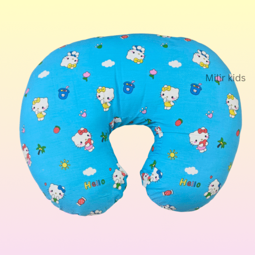 Feeding pillow- Blue, Hello kitty