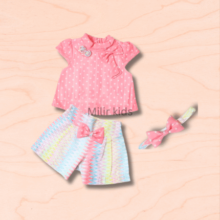 Girls Casual cute top with shorts set