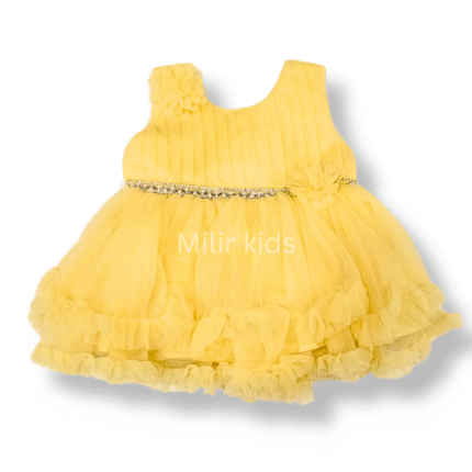 Baby Girl party frock - Yellow