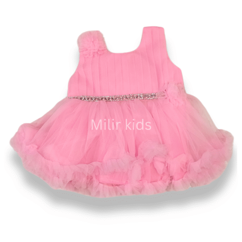 Baby Girl party frock - Baby Pink