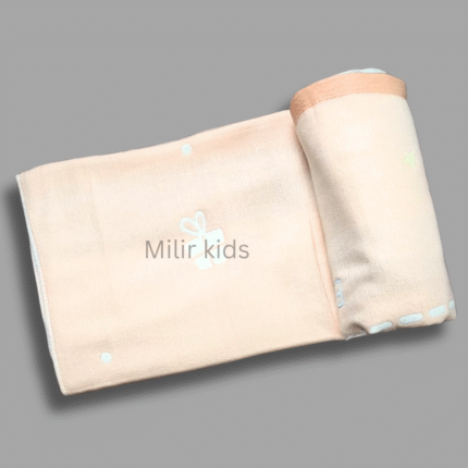 Multilayered Muslin Blanket - Peach, Kitty