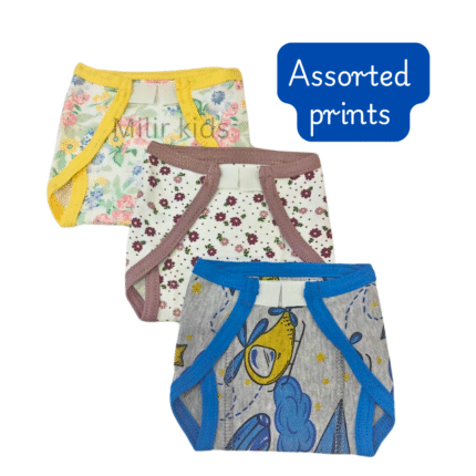 Velcro nappies - Pack of 3 (Assorted)