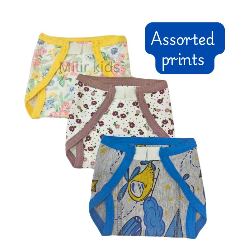 Velcro nappies - Pack of 3 (Assorted)