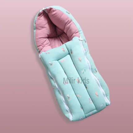 Baby Cotton carry nest - Pastel green, Fantasy