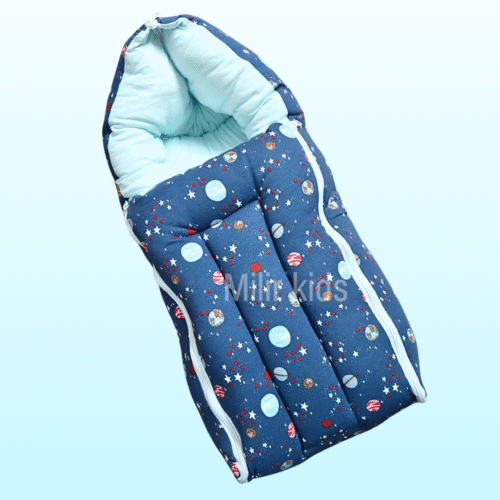 Baby Cotton carry nest - Blue, Planets