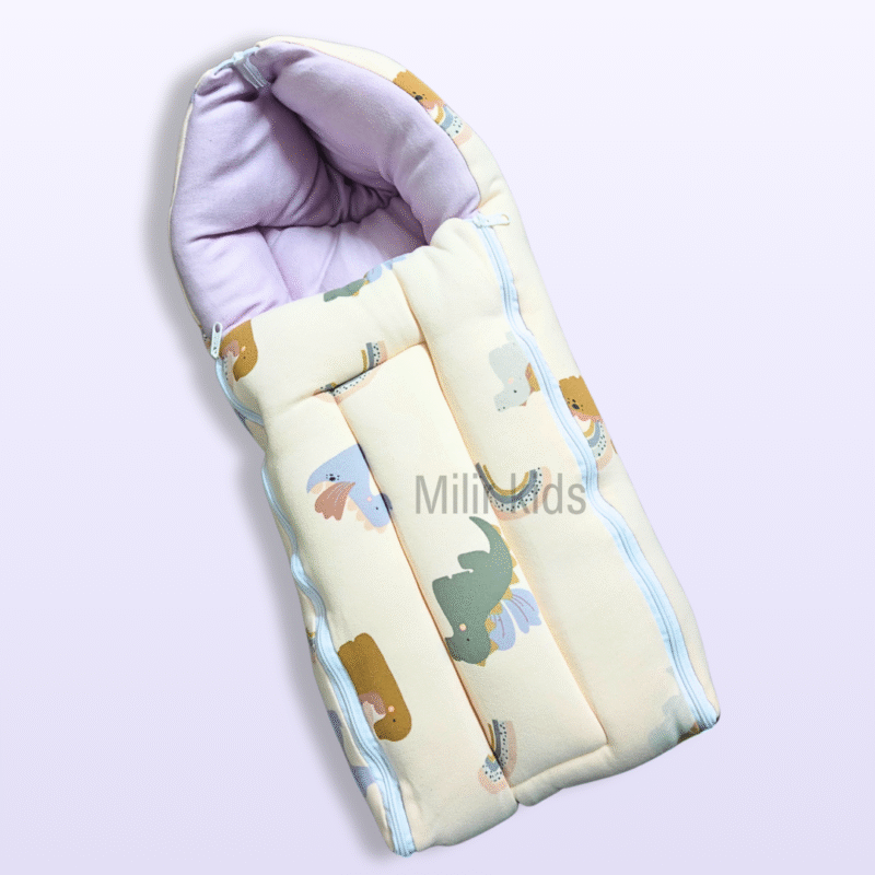 Baby Cotton carry nest - Peach, Dino